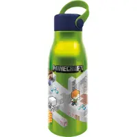 Minecraft Stor: - Isometric Flexi Handle Aluminium Bottle (760ml) (40461)
