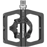 RockBros PD15-BK Aluminum Alloy Bicycle Pedal Set - Black