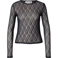 Aware Awtessy Ls O-Neck Lace Top Noos - Navy - XL