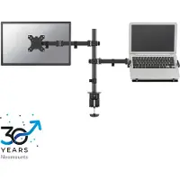 NeoMounts FLAT SCREEN & NOTEBOOK DESK MOUNT (CLAMP/GROMMET) 1 SCREEN BLACK (FPMA-D550NOTEBOOK)