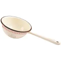 Hobby Hall Beige emaloitu keittiösiivilä Tonca 20 cm Orion, Koštuvas su dubeniu emaliuotas smėlio spalvos TONCA 20 cm
