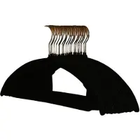 Hobby Hall Velvetti Liukumattomat Vaateripustimet, Juoda