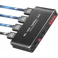 Hobby Hall HDMI 2.1 SPLITTER 1x3 ULTRAHD HDCP 2.3 SPLITTER 8K60HZ 4K 120HZ - 3 TV
