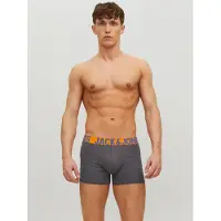 Jack & Jones Bokserishortsit 'JACCrazy' tummansininen / antrasiitti / oranssi / musta
