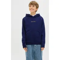 Jack & Jones Jornorrebro Emb Sweat Hood Noos Jnr - Navy - 152