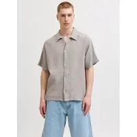 Jack & Jones Jornantucket Doubl Cloth Shirt Ss 2Pk Mp - Black - S