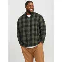 Jack & Jones Gingham Plus Size Pitkähihainen Kauluspaita
