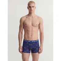 Jack & jones Bokserishortsit 'JACTHOR' marine / taivaansininen / musta / valkoinen