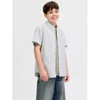 Jack & Jones Junior Paita 'JJDevin' pastellinvihreä / valkoinen