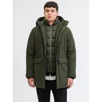 Jack & Jones Talviparka 'Finn' tummanvihreä