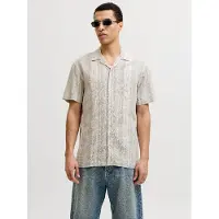 Jack & Jones Blusummer Linen Blen Dobby Lyhythihainen Paita