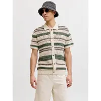 Jack & jones Jprbluhamilton Button Through Polo Ss - Multi/patterned - M