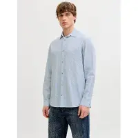 Jack & Jones Esummer Linen Blend Pitkähihainen Kauluspaita