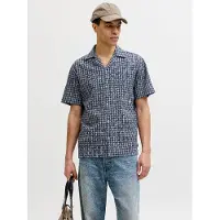 Jack & jones Jprblulevi Dobby S/S Resort Shirt Styd - Multi/patterned - L
