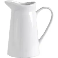Hobby Hall Posliini meijeri valkoinen 200 ml Vilde, Pieno ąsotis porcelianas baltas 200 ml