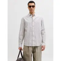 Jack & Jones Esummer Linen Blend Pitkähihainen Kauluspaita