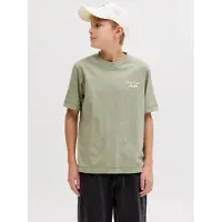 Jack & Jones Jornorrebro Typo Tee Ss Crew Neck Sn Jnr - Khaki green - 140