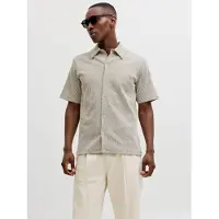 Jack & Jones Jprblanoah Ss Shirt Styd Ss26 - Khaki green - L