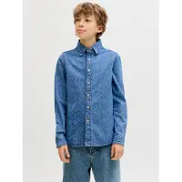 Jack & Jones Jjestanley Jjshirt At 021 Noos Jnr - Blue - 128