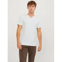 Jack & Jones Jjesplit Neck Tee Ss Noos - White - M