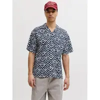 Jack & Jones Paita 'JJMilo' yönsininen / valkoinen