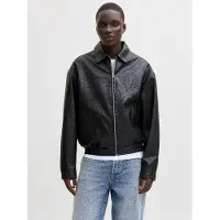 Jack & Jones Jjleon Pu Bomber - Black - XL