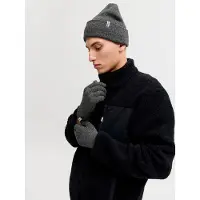 Jack & Jones Jaccooper Beanie And Gloves Giftbox - Grey - ONE SIZE