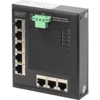 Digitus INDUSTRIAL 8-PORT GIGABIT FLAT SWITCH 5-PORT, DIN RAIL, EXTENDED TEMP. RANGE (DN-651127)