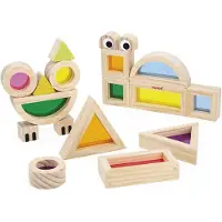 Janod Sensory - Translucent Blocks - Cream - ONE SIZE