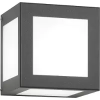 CMD Ulkoseinävalaisin CUBO, Alumiini/harmaa/sinkki, Metalli, Moderni