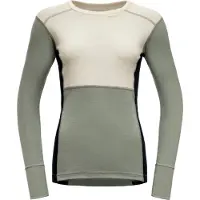 Devold Women's Lauparen Merino 190 Shirt Raw White/fog/ink Kerrasto yläosat XL