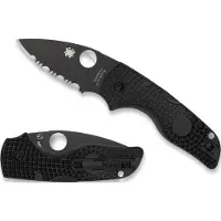 Spyderco Lil' Native Lockback Blk Serr
