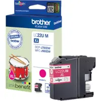 Brother LC22UM -mustekasetti, magenta