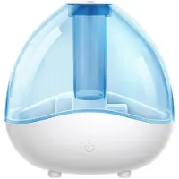 Melitt Ultrasonic Cold Fog Humidifier, Quiet Bedroom Air Humidifier, Desktop Humidifier with Detachable Water Tank, B