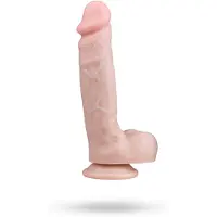 EasyToys - realistinen dildo kivillä imukupilla 22,5 cm - nude