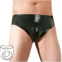 The Latex Collection Alushousut Anaalidildolla - Musta - S