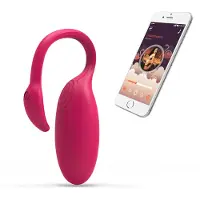 Erotic Treasure App Controlled Wearable Vibrator - Flamingo