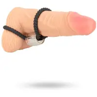 Rebel Heavy Rope Penisrengas kahdella lenkillä Musta