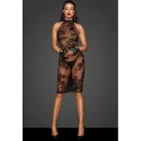Noir Handmade F240 Midi tulle dress with velvet straps