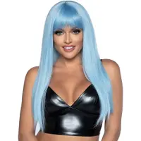 Leg avenue Long Straight Bang Wig Blue