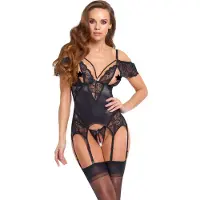 Cottelli collection Basque And Crotchless String