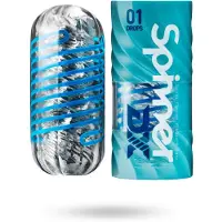 Tenga Spinner DX - masturboija (läpinäkyvä)
