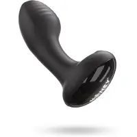 Vuxen Frenzy-Pressure Sensing App-Controlled Rotating Butt Plug Black