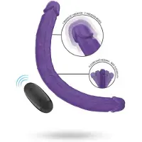 Vuxen Gunter Dildo Double Vibrator Remote Control