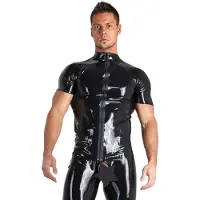 Late-X Latex T-paita vetoketjulla