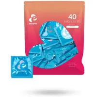 Easyglide Ribs &amp; Dots Condoms 40-pack