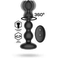 Vuxen Mouve Butt Plug With Waving &amp; Vibration With Remote