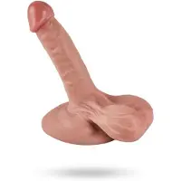 Zenn Dual Density Dildo With Balls 18 cm