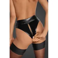 Noir Handmade F260 Powerwetlook waisted panties with 2 way zipper