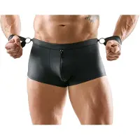 Svenjoyment Underwear Open Back Pants With Handcuffs